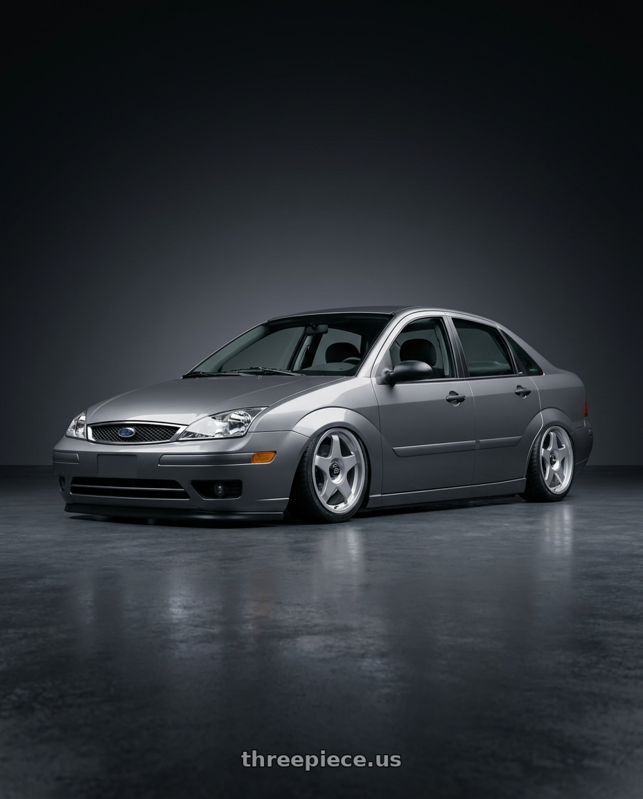 2006 Ford focus zx4 st with fifteen52 CHICANE 4x100 / 4x108 17x7.5 +42 SPEED SILVER (GLOSS SILVER) wheels
