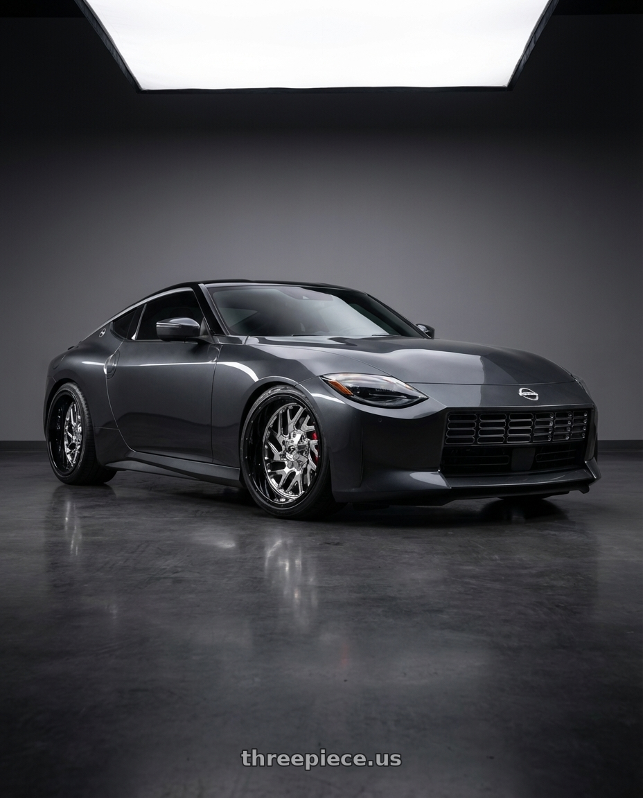 2023 Nissan z with Fuel 2PC D210 TRITON 8X165.1 22X14 -70 CHROME PLATED wheels