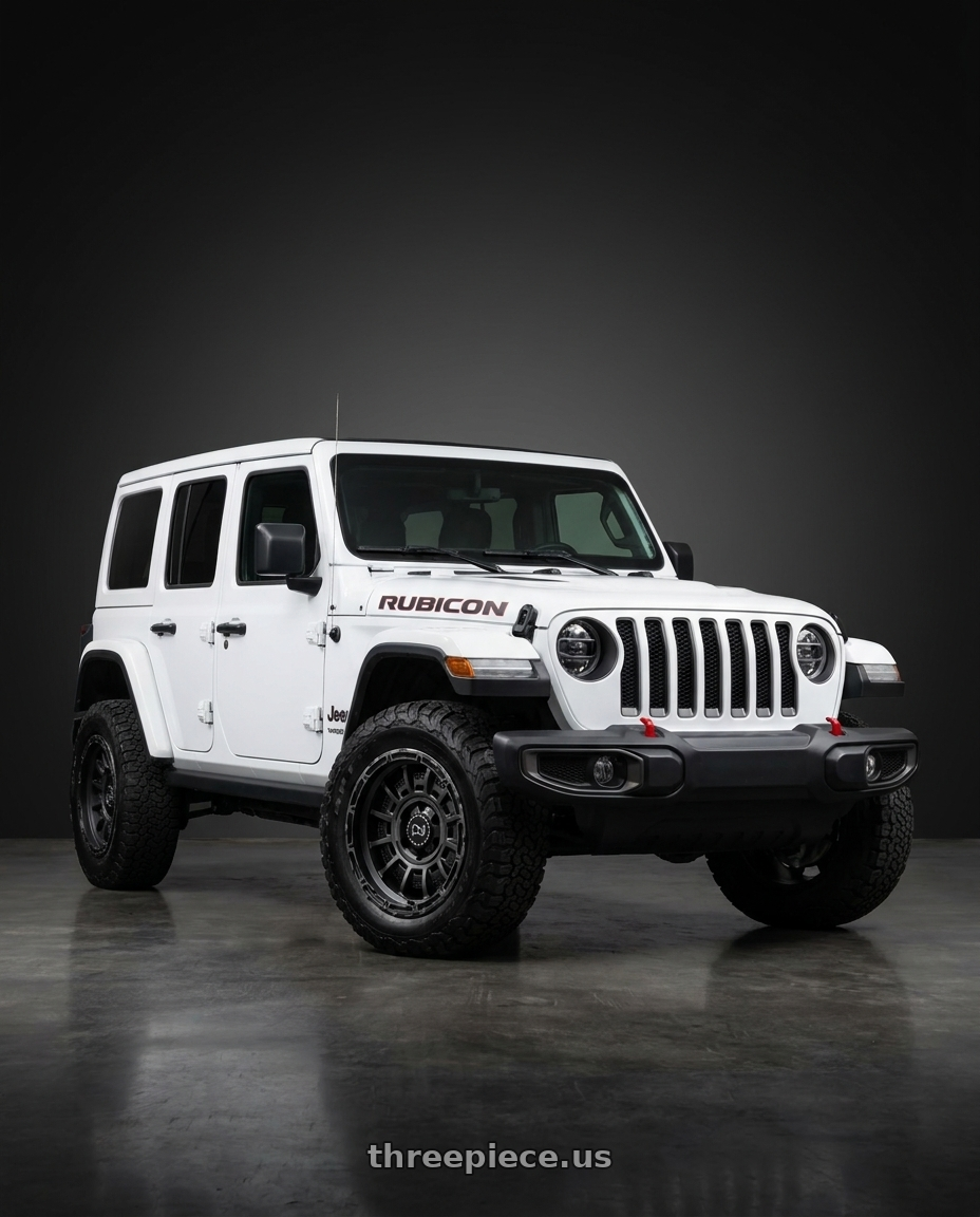 2021 Jeep Wrangler Sport with Black Rhino LEGION 5X127 17X9 -12 MATTE BLACK GRAY TINT wheels
