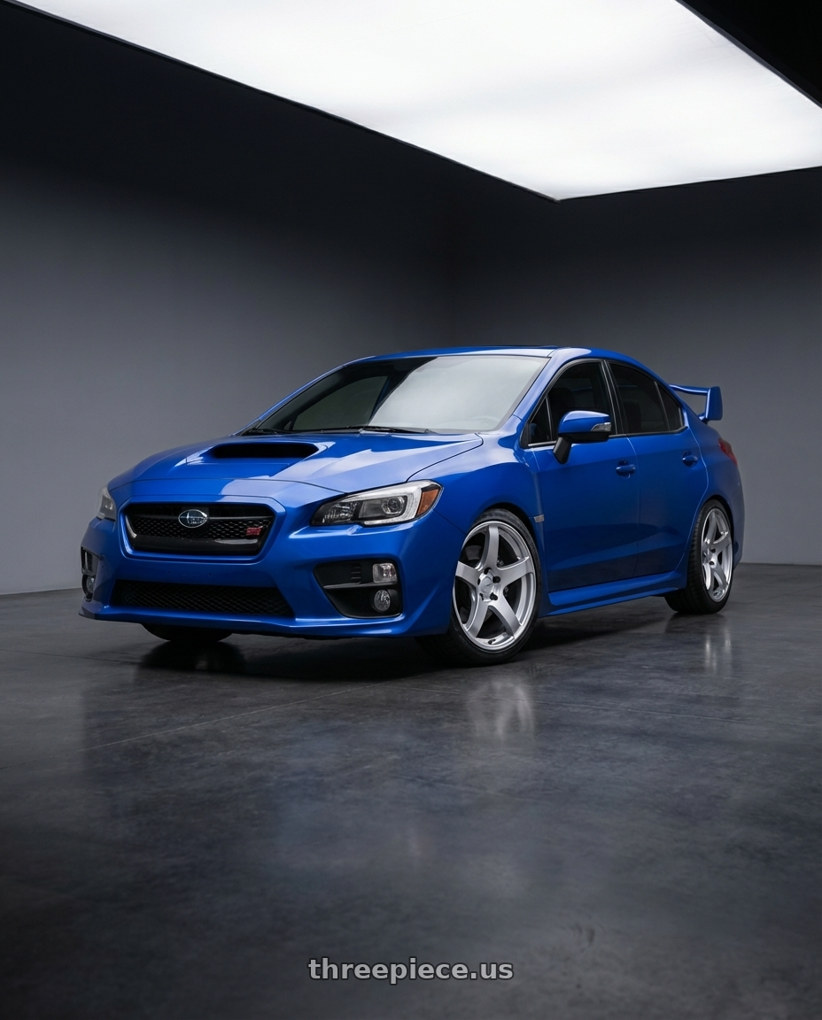 2018 Subaru WRX STI with Ssr Gtv01 5x114.3 18x10.5+15  GLARE SILVER wheels