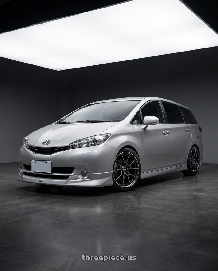 2013 TOYOTA ZGE25 with Volk Racing G025 5x100 18x7.5+48 Shining Black Metal / Rim Edge DC wheels