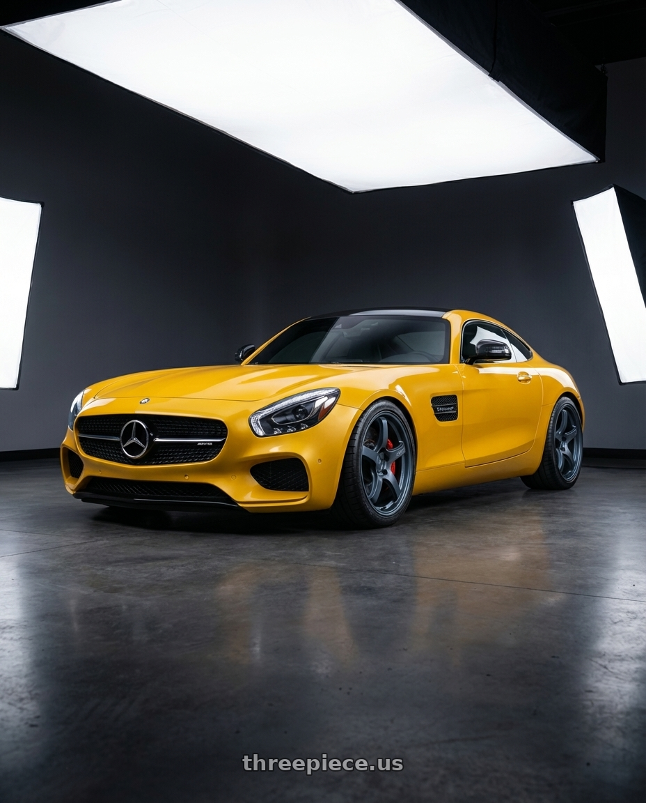 2019 Mercedes-Benz AMG GT with Gram Lights 57CR 5x112 19x10.5+22 Gunblue II wheels