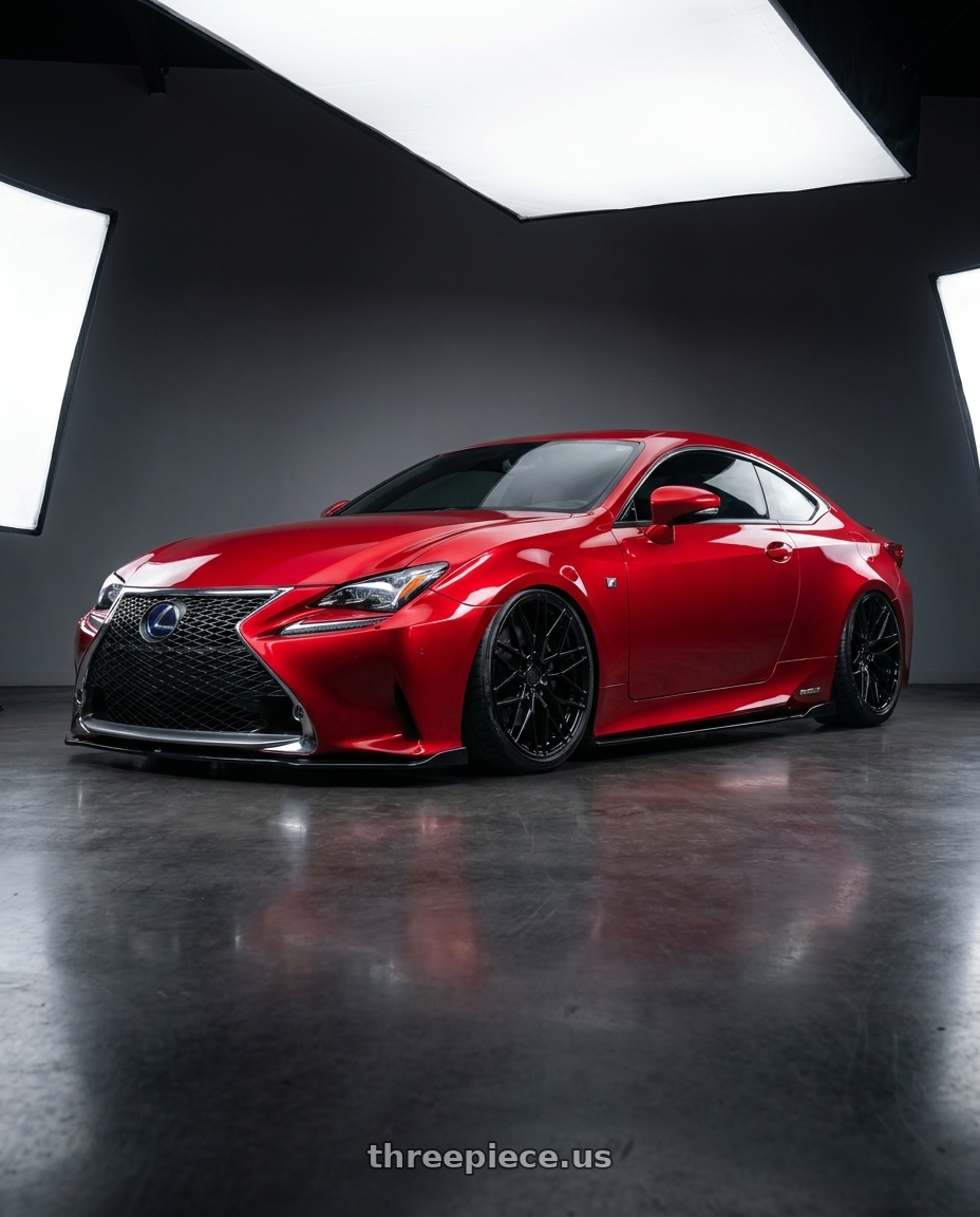 2018 Lexus RC F with Avant Garde Wheels M520R 5X114.3 19x8.5 +35 Gloss Black wheels