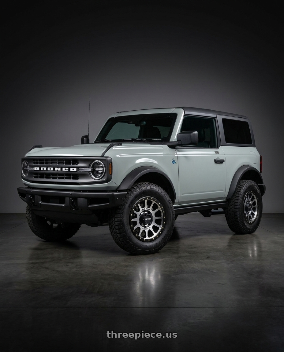 2021 Ford Bronco with Method Race Wheels 305MB NV 6x139.7 17x8.5 +0 MACHINED - MATTE BLACK LIP wheels