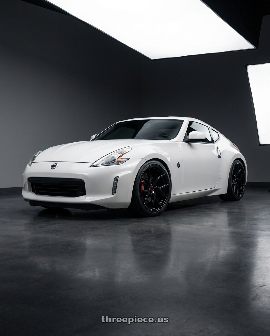 2019 Nissan 370Z with Vossen HF-5 19x8.5 / 5x114.3 / ET32 / Flat Face / 73.1 - Gloss Black Wheel - HF5-9N60 wheels