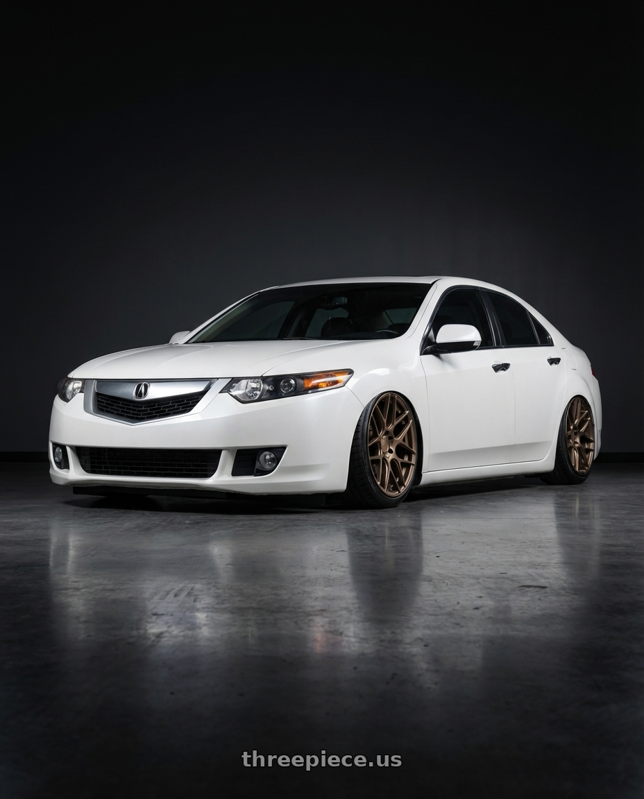 2013 Acura TSX with Aodhan AFF2 5x114.3 19x8.5+35 Matte Bronze wheels
