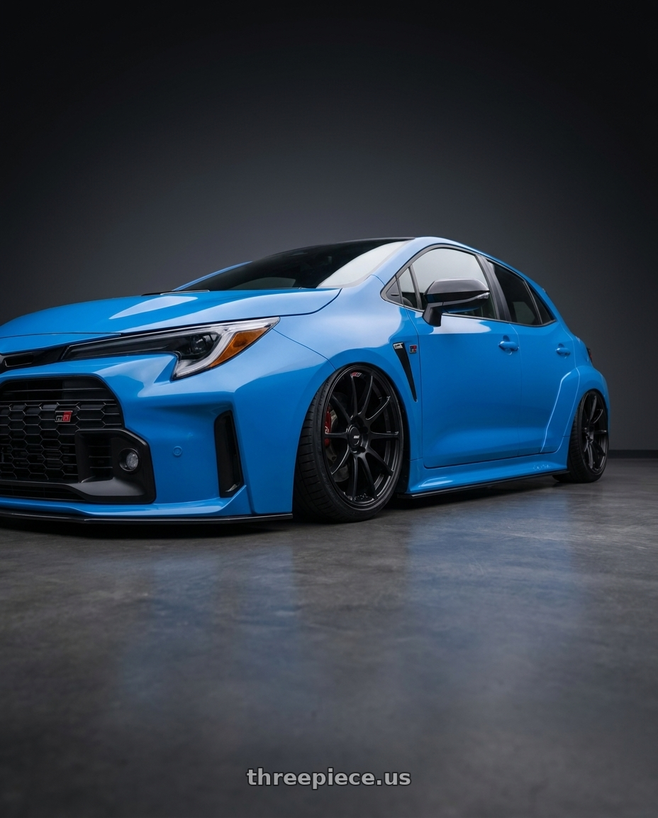 2024 Toyota GR Corolla with Ssr Gtv02 5x114.3 18x8.5+40  FLAT BLACK wheels