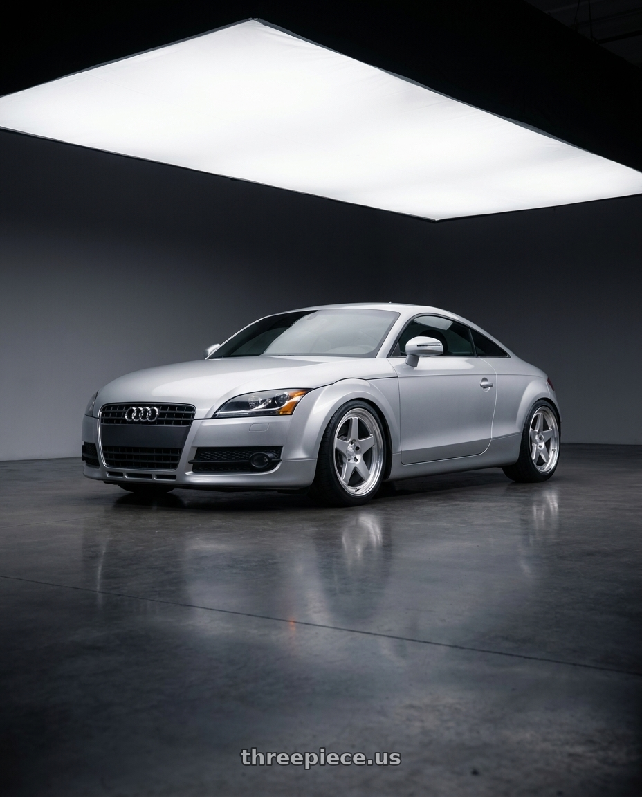 2008 audi TT with Kansei K12H KNP 5X100 18x8.5 35 Hyper Silver wheels