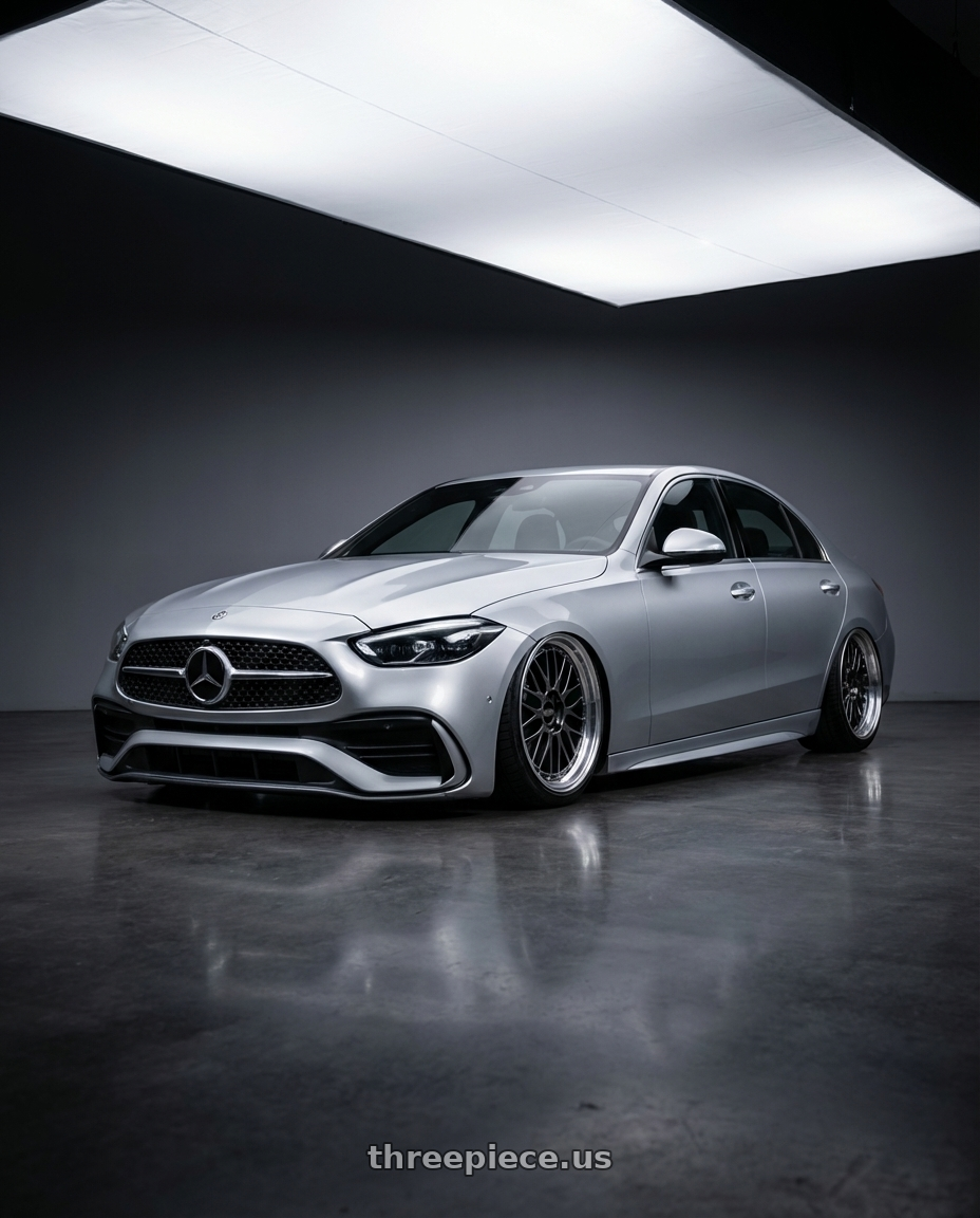 2022 Mercedes-Benz C-Class W206 with BBS LM 5x112 19x9 +34 Diamond Black Center Diamond Cut Lip wheels