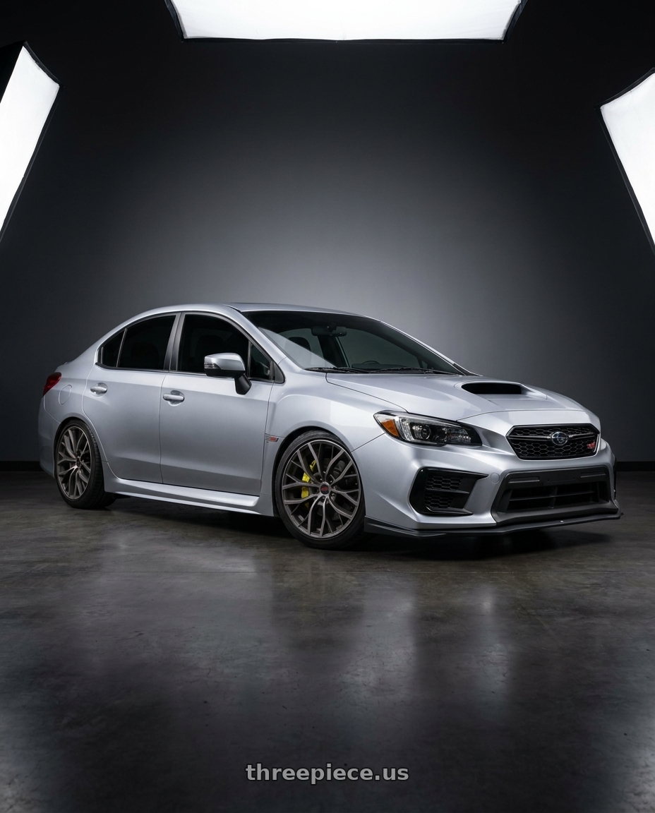 2021 Subaru WRX STI with Gram Lights 57XR 5x120 18x9.5 +38 MATTE GRAPHITE wheels