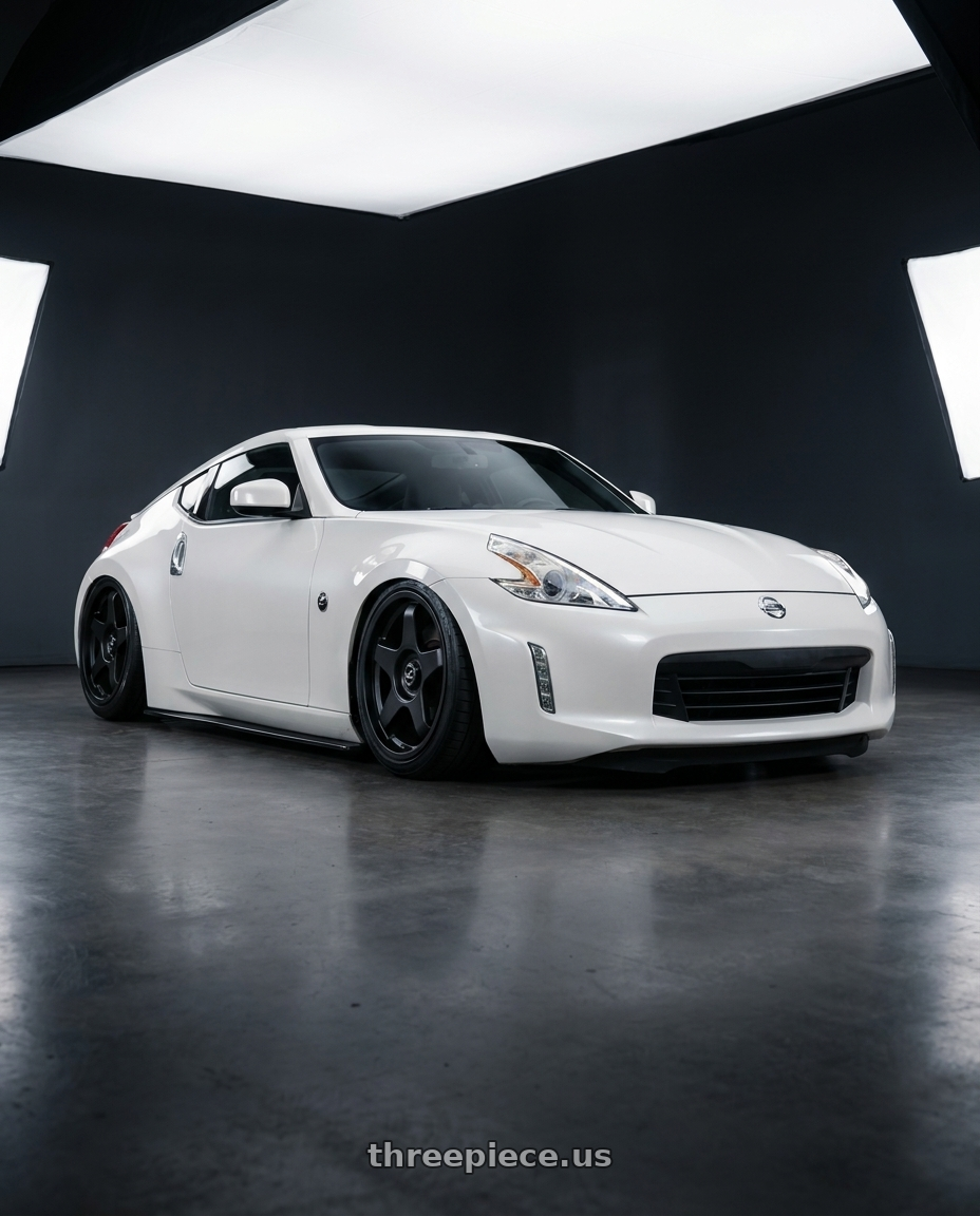 2019 Nissan 370Z with fifteen52 CHICANE 5x114.3 / 5x120 19x8.5 +35 ASPHALT BLACK (SATIN BLACK) wheels