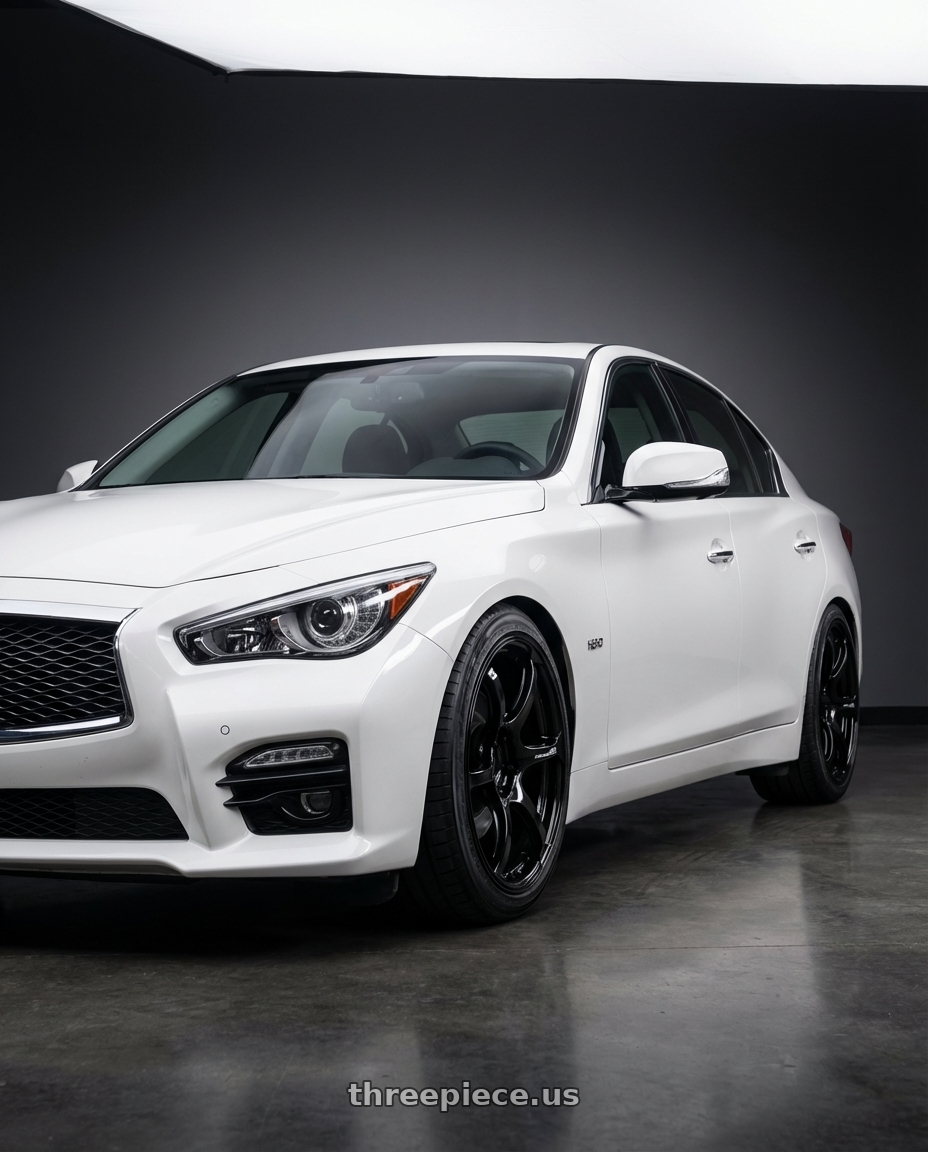 2020 Infiniti Q50 with Advan RGIII 5x114.3 19x9.0+25 Gloss Black wheels
