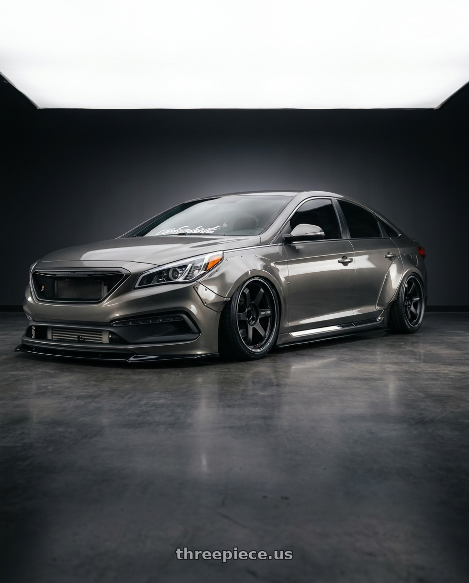 2017 hyundai sonata with Volk Racing TE37 Ultra Track Edition II 5x114.3 19x10.5+12 wheels