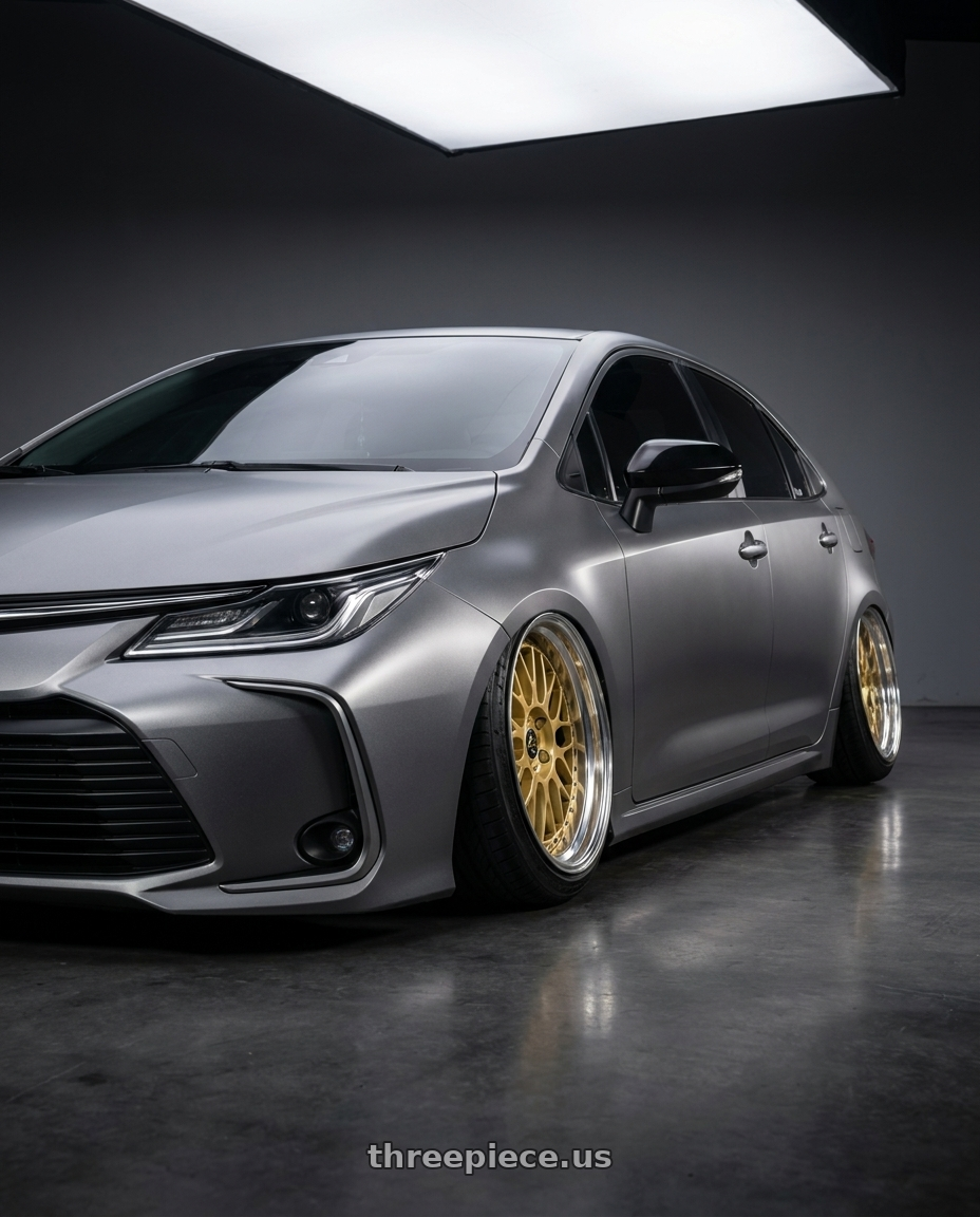 2022 Toyota altis  with Work Vs-Xx 5x100 18x10.5-6 A Disk Light Grey Silver wheels