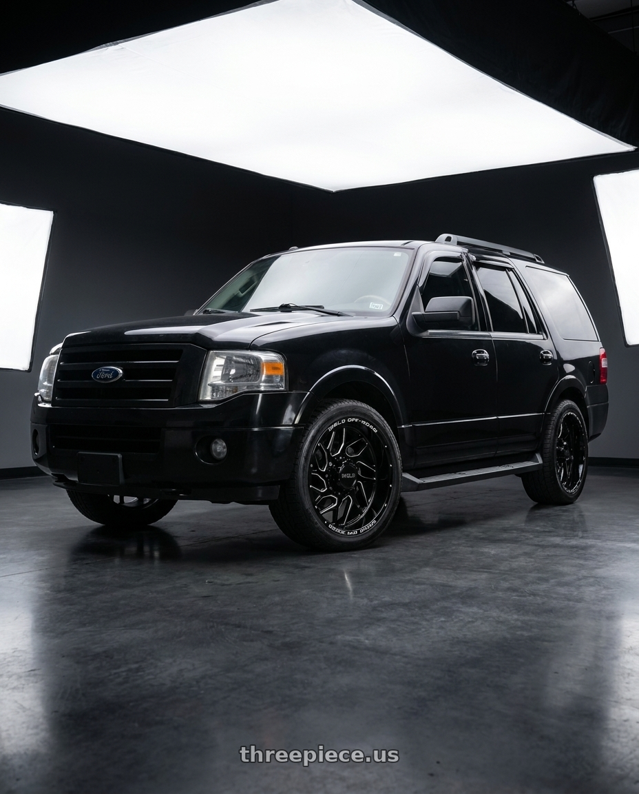 2010 ford expedition with WELD Off-Road Fulcrum 6x135 20x10 +13 Gloss Black/Milled wheels