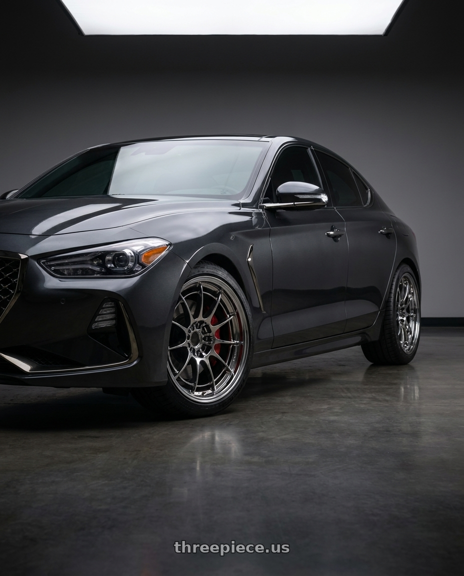2019 Genesis G70 with Enkei NT03+M 5x114.3 18x9.5+40 SBC wheels