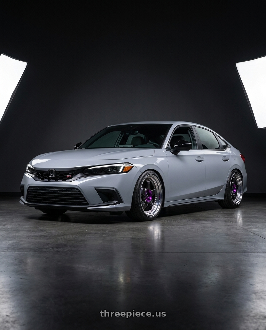 2025 Honda Civic with Threepieceus Hubcentric Rings wheels