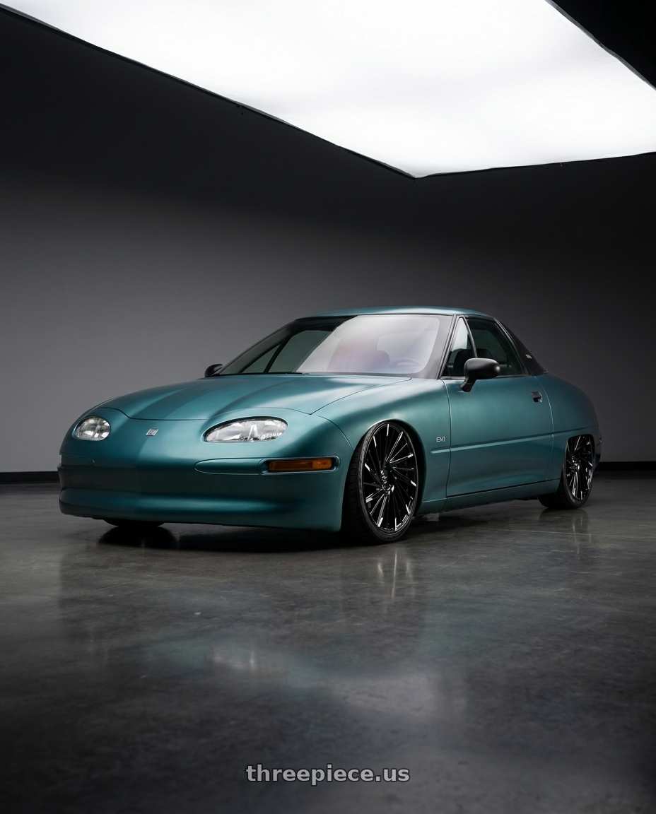 1997 Gm ev1 with ECLIPSE 105 5X114.3 20x8.5 +38 GLOSS BLACK MILLED TIPS wheels