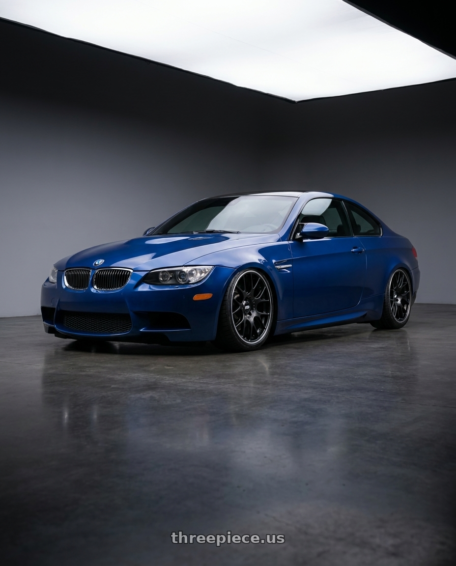 2008 Bmw e92 m3 with BBS CH-R 5x115 20x9 +24 Satin Black Polished Rim Protector wheels