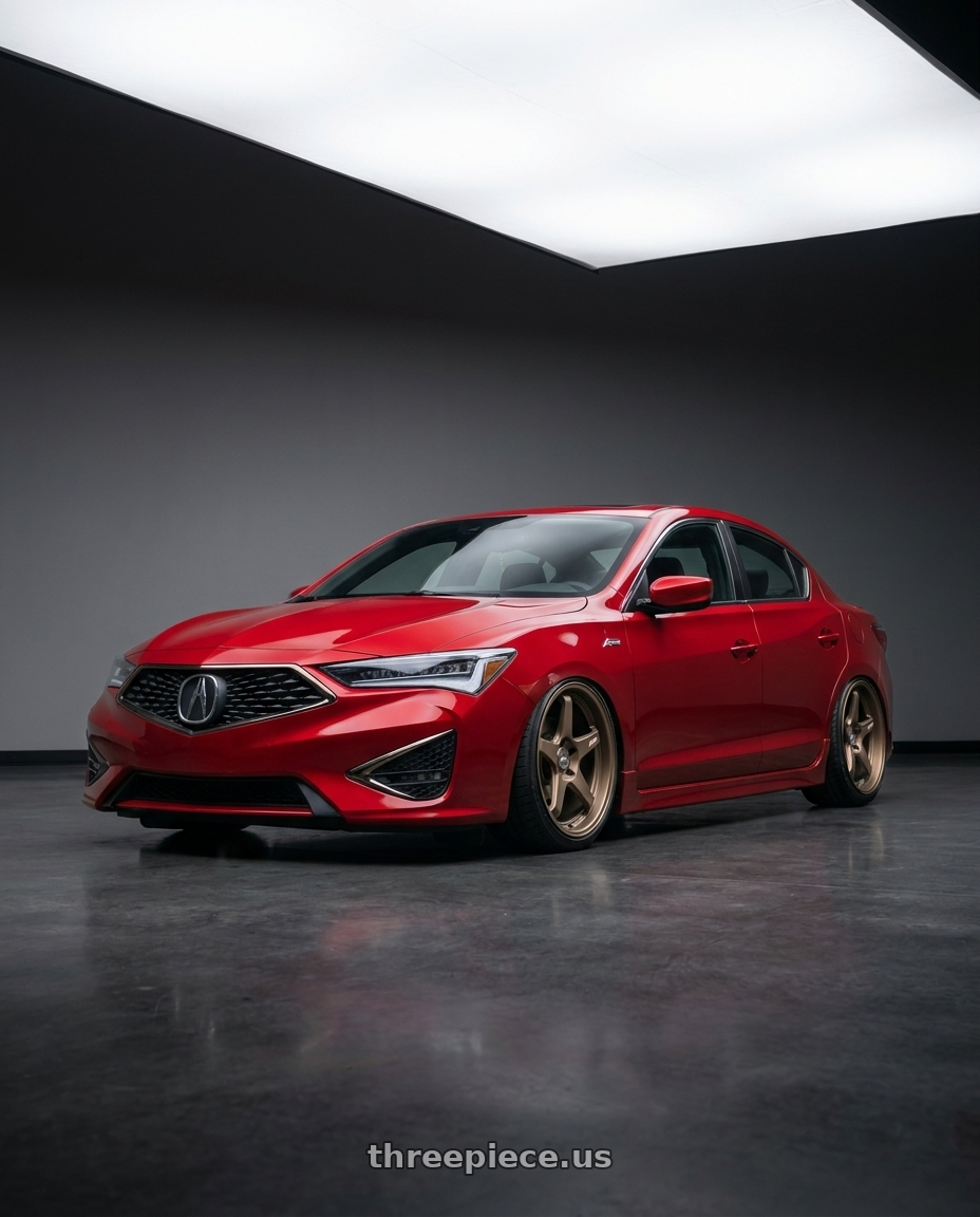 2012 Acura ILX with ESR Wheels APEX SERIES AP5 5x114.3 18x9.5 +22 Matte Bronze wheels