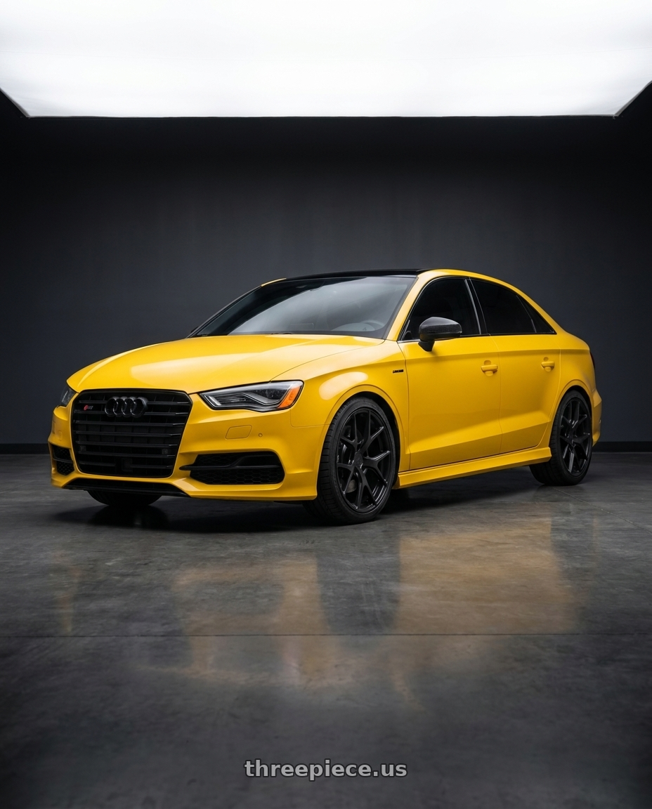 2015 Audi s3 with Aodhan AFF2 5x112 19x9.5+35 Matte Black wheels