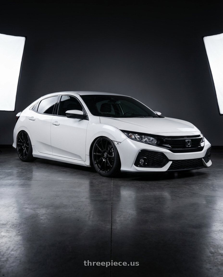 2019 Honda Civic with Forgestar CF10 5x114.3 19x9.5 +29 Gloss Black wheels