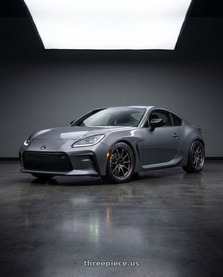2023 Toyota GR86 Pavement Gray with Volk Racing CE28SL 5x100 18x8.0+48 wheels
