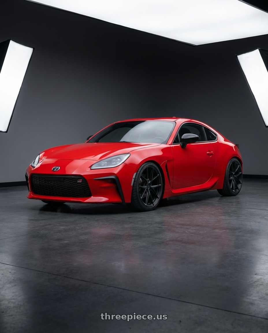 2024 Toyota GR86 with Niche 1PC M117 MISANO 5X114.3 18X8 +40 MATTE BLACK wheels