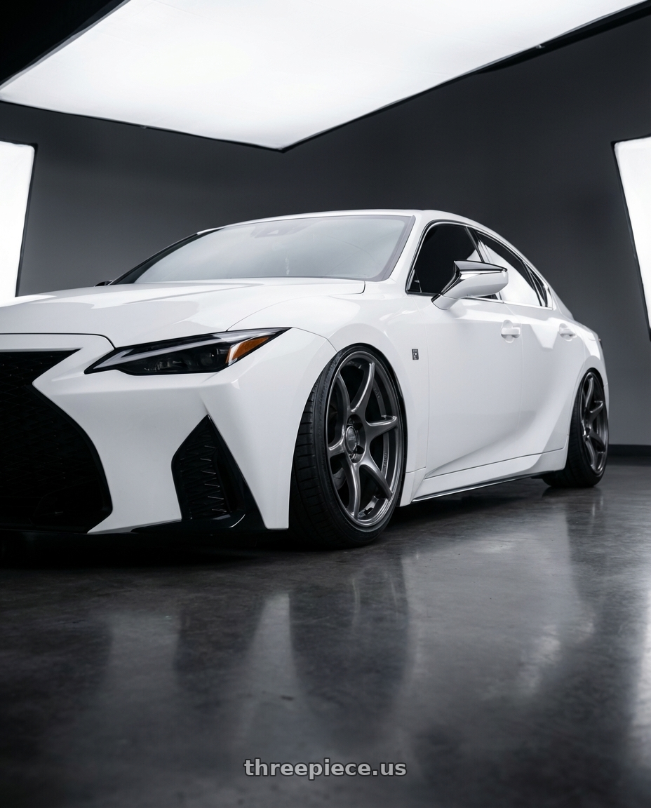 2024 Lexus IS 350 with Kansei K11G Tandem 5x114.3 19x10.5 12 Gunmetal wheels