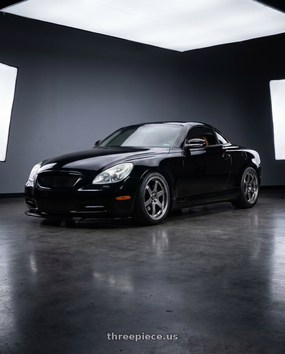2005 lexus sc430 with Aodhan DS-X 5x114.3 18x10.5 +22 Silver w/Machined Face wheels
