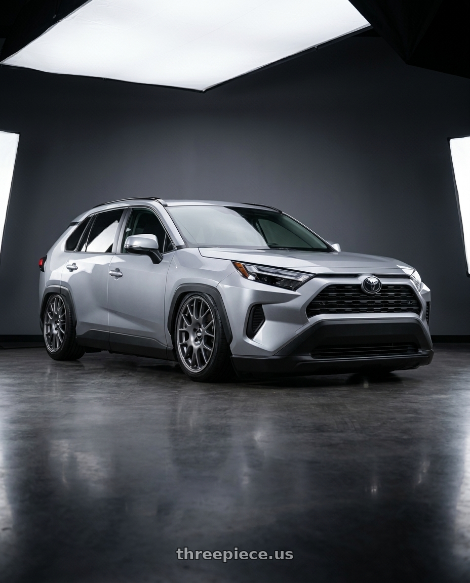 2024 Toyota rav4 with BBS CO 5x112 18x8 +44 Titanium wheels