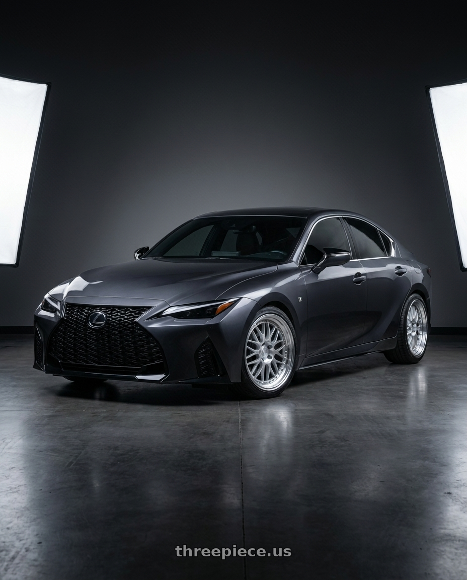 2025 Lexus is350 F sport with Aodhan AH02 5x114.3 18x8.5+35 Silver w/ Machined Lip wheels