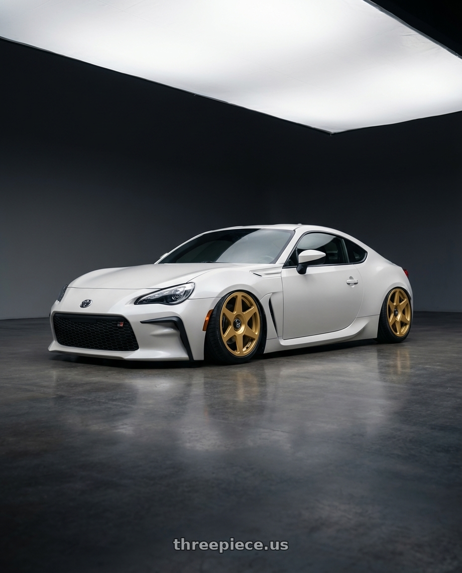 2016 Scion FR-S with fifteen52 TARMAC EVO 5x100 / 5x114.3 18x8.5 +35 GOLD (GLOSS GOLD) wheels