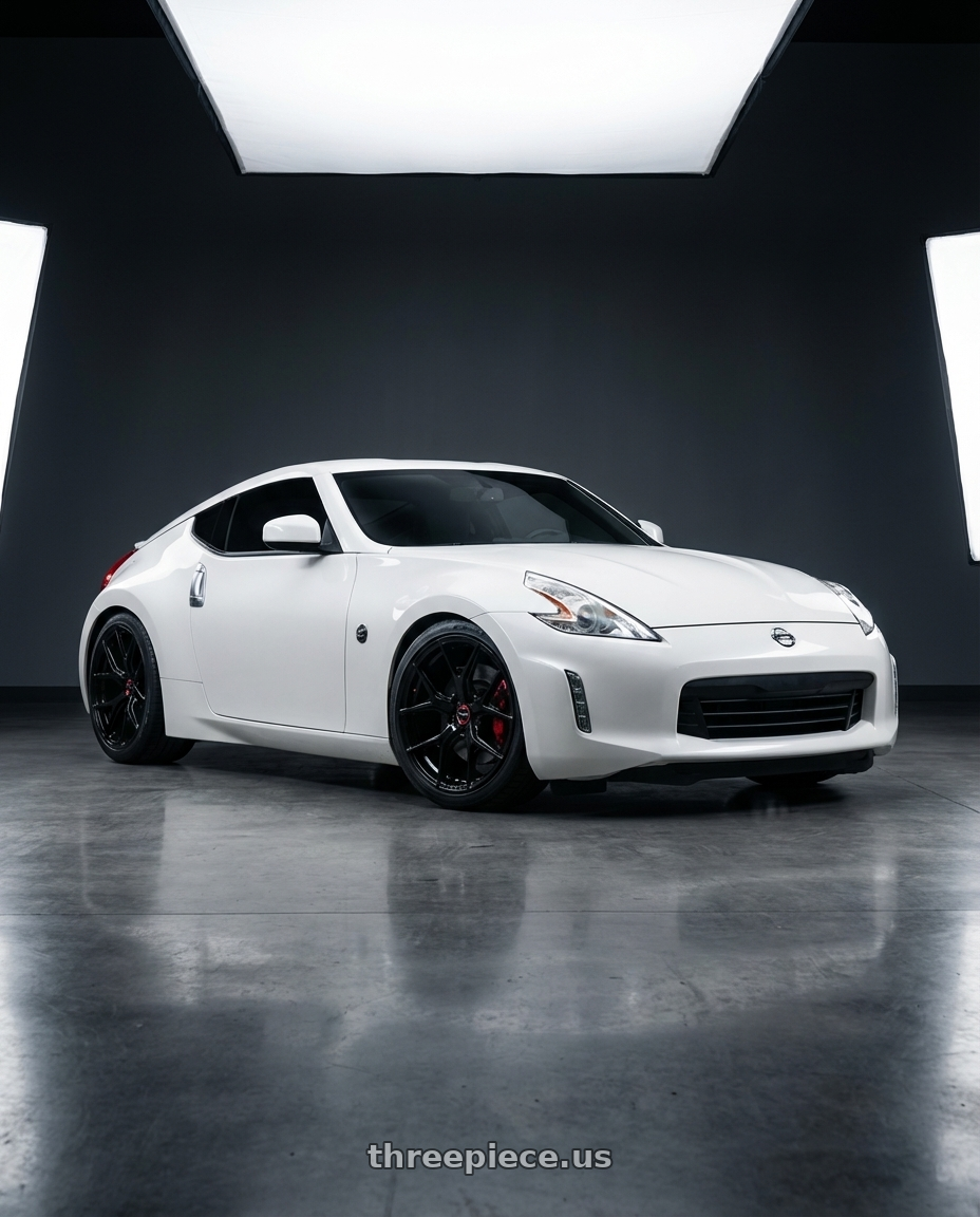 2019 Nissan 370Z with Vossen HF-5 19x8.5 / 5x114.3 / ET32 / Flat Face / 73.1 - Gloss Black Wheel - HF5-9N60 wheels