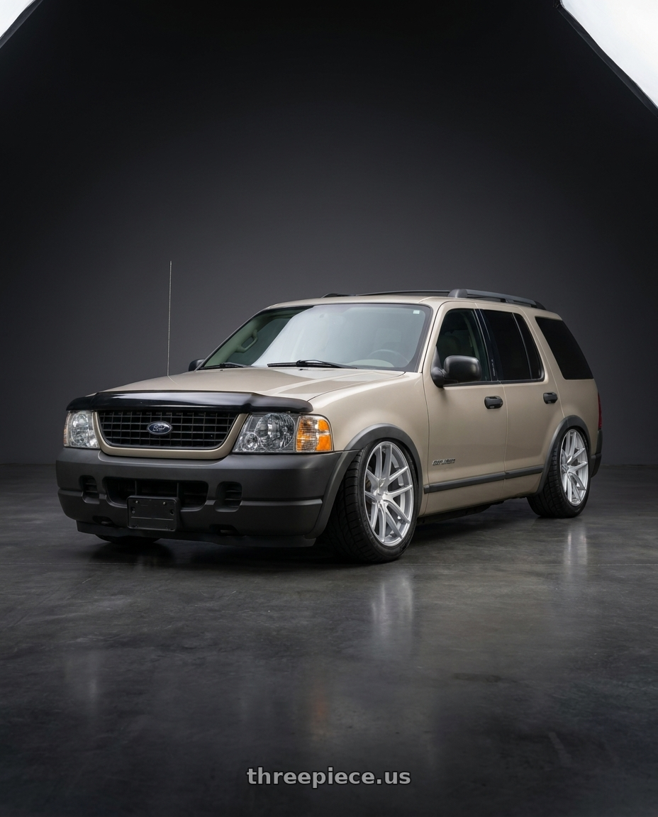 2004 ford explorer with TOUREN TR60 3260 5x108/5x114.3 18x8 +40 GLOSS HYPER SILVER wheels