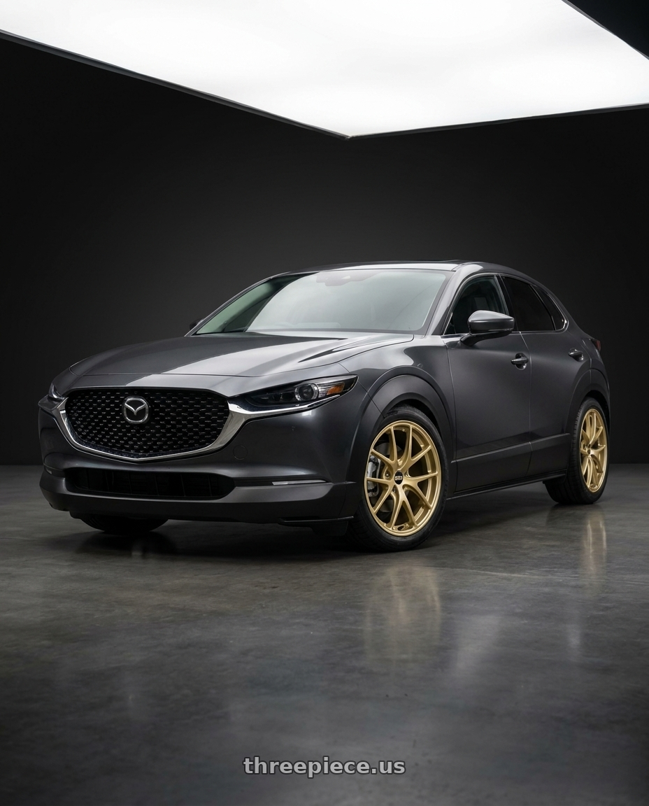2020 Mazda CX30 with BBS RI-A 5x114.3 18x8.5 +35 Gold wheels