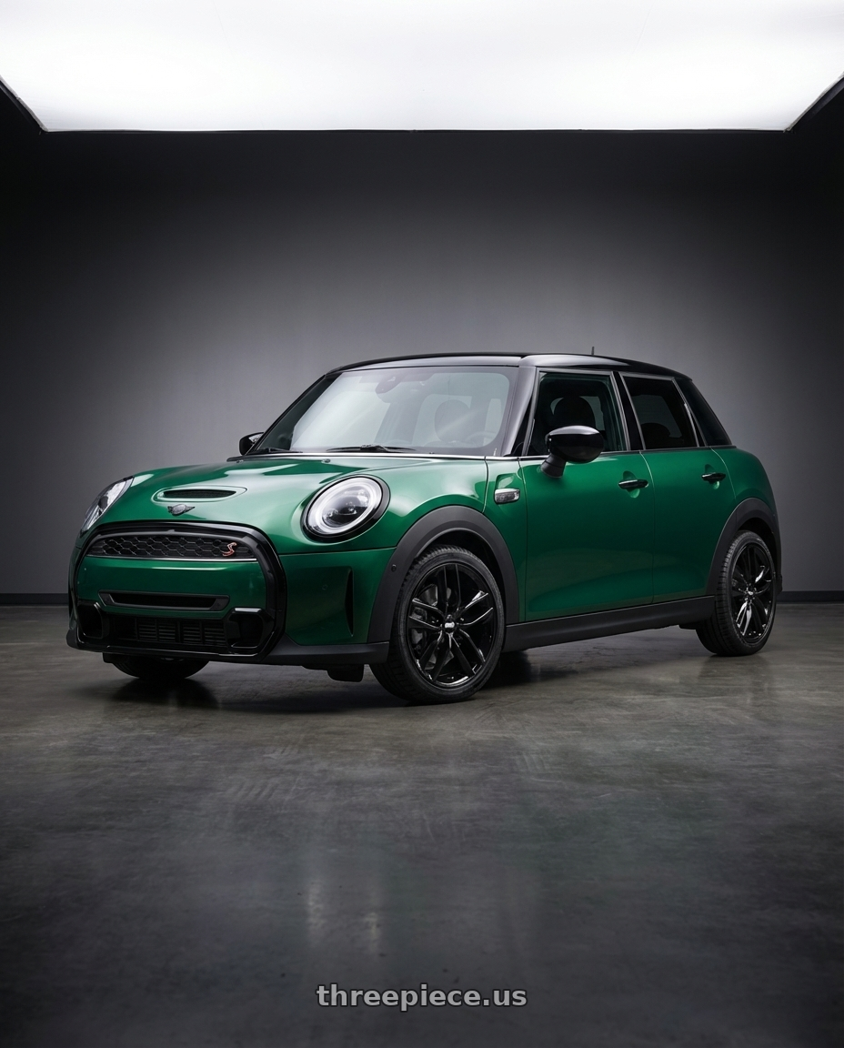 2022 Mini Cooper S with BBS SX 5x112 17x7.5+45 Crystal Black wheels