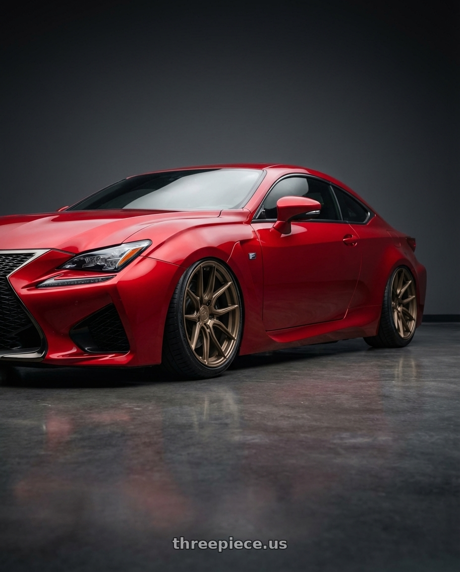 2018 Lexus RC F with Aodhan AFF2 5x114.3 19x9.5+35 Matte Bronze wheels