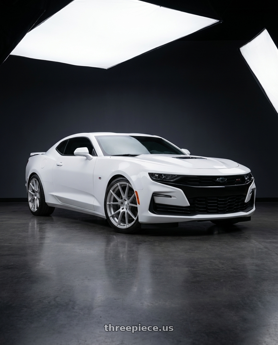 2022 Chevrolet Camaro with Avant Garde Wheels M510 5X120 20x10 +20 Satin Silver wheels