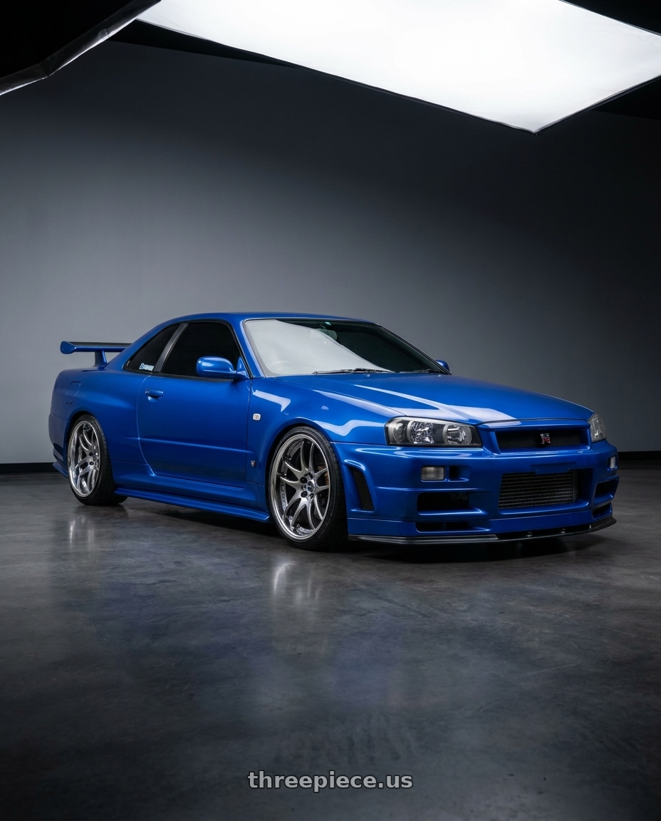 2000 Nissan Skyline r34 with Work Emotion CR2P wheels
