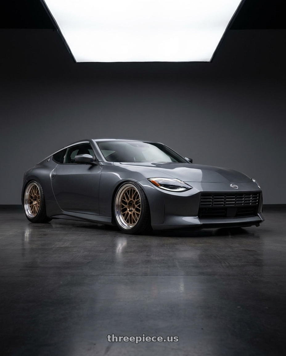 2025 Nissan Z with Volk Racing 21A SPEC-SR 5x114.3 19x10.5+15 Shining Bronze Metal / FDMC wheels