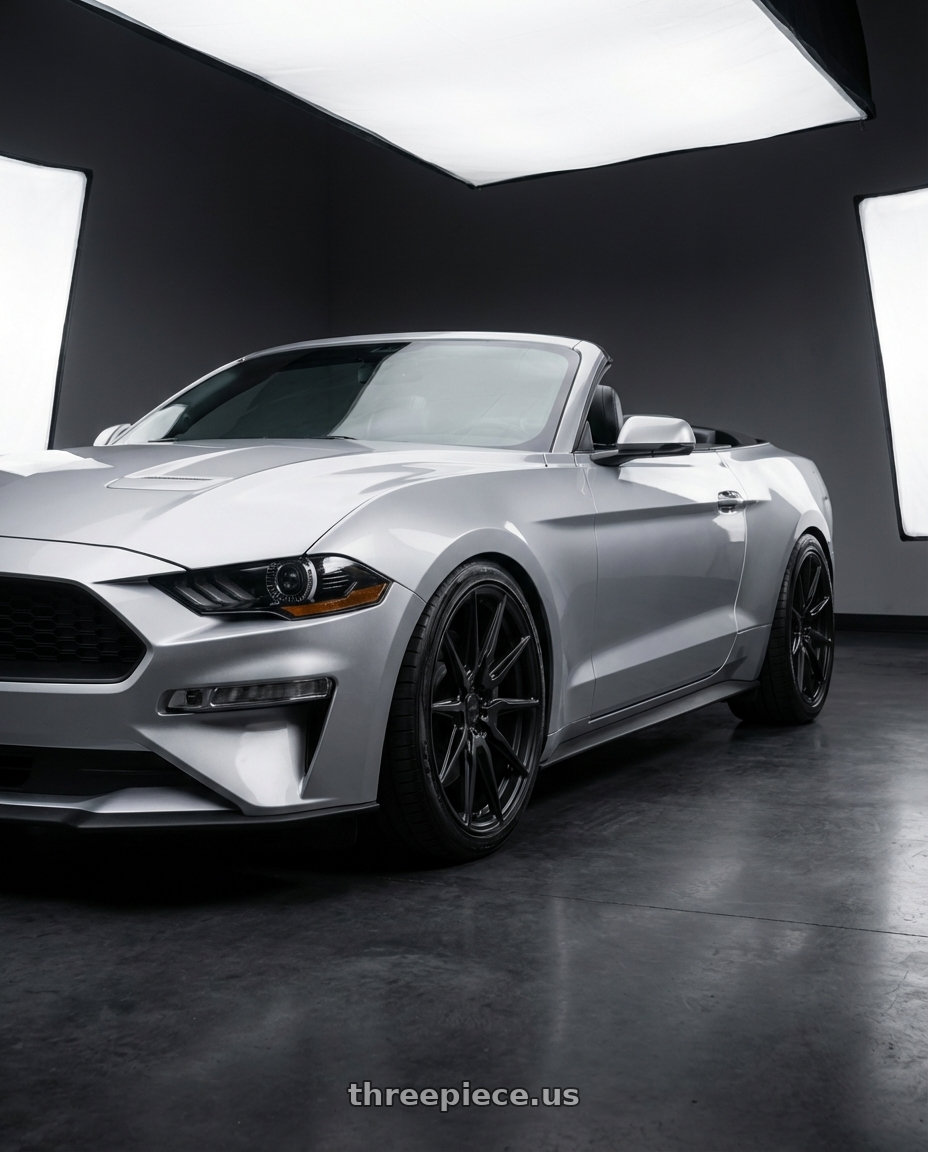 2018 ford mustang with ADV.1 ADV5.0 5x114.3 19x10 +40 Satin Black wheels