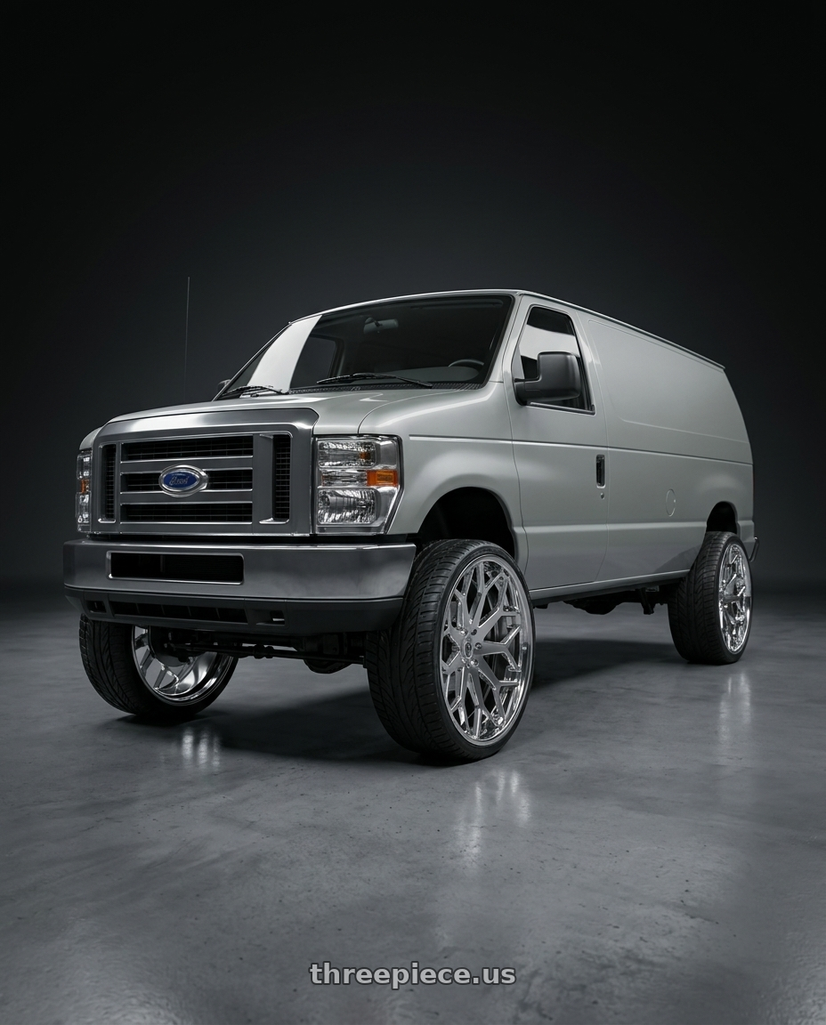 2014 Ford F350 with BORGHINI 28 6X139.7 26x10 +25 CHROME wheels