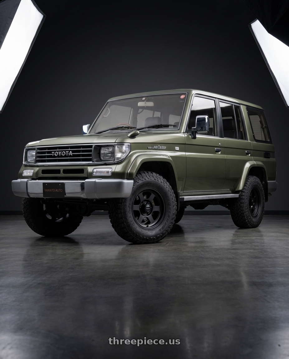 1994 Land Cruiser prado with Volk Racing TE37XT M-SPEC 6x139.7 16x8+0 Flat Black wheels