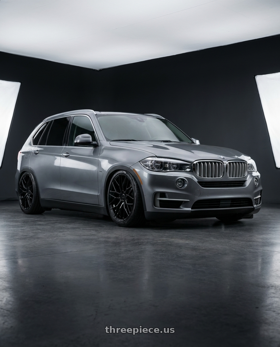 2018 Bmw x5 fitted with KATANA RACING KR01 5x114.3 17x7.5 +40 Glossy Black $210 wheels