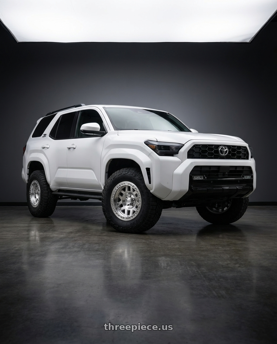 2022 Toyota 4Runner with KMC KM229 MACHETE CRAWL BEADLOCK 6X139.7 17X9 -38 MACHINED wheels