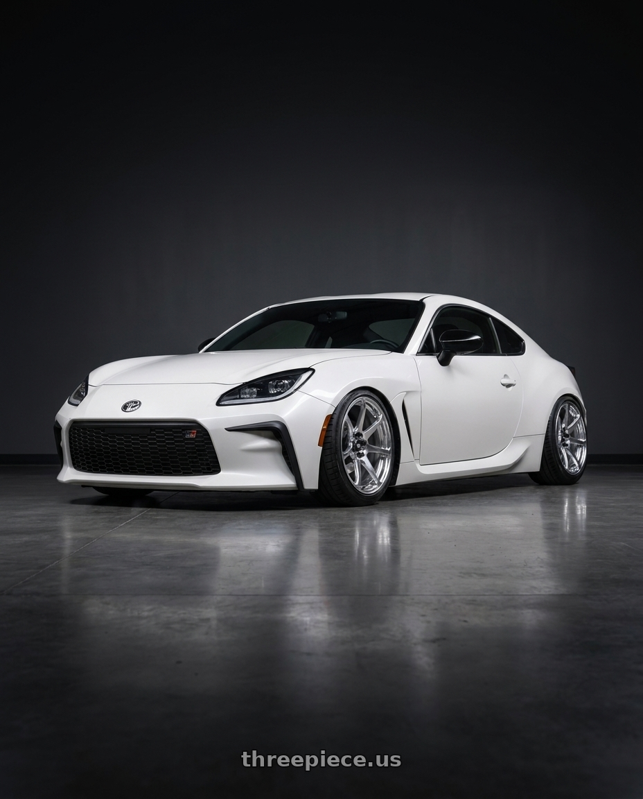 2024 Toyota gr86 with Motegi BATTLE 5x100 17x8 +43 Polished wheels