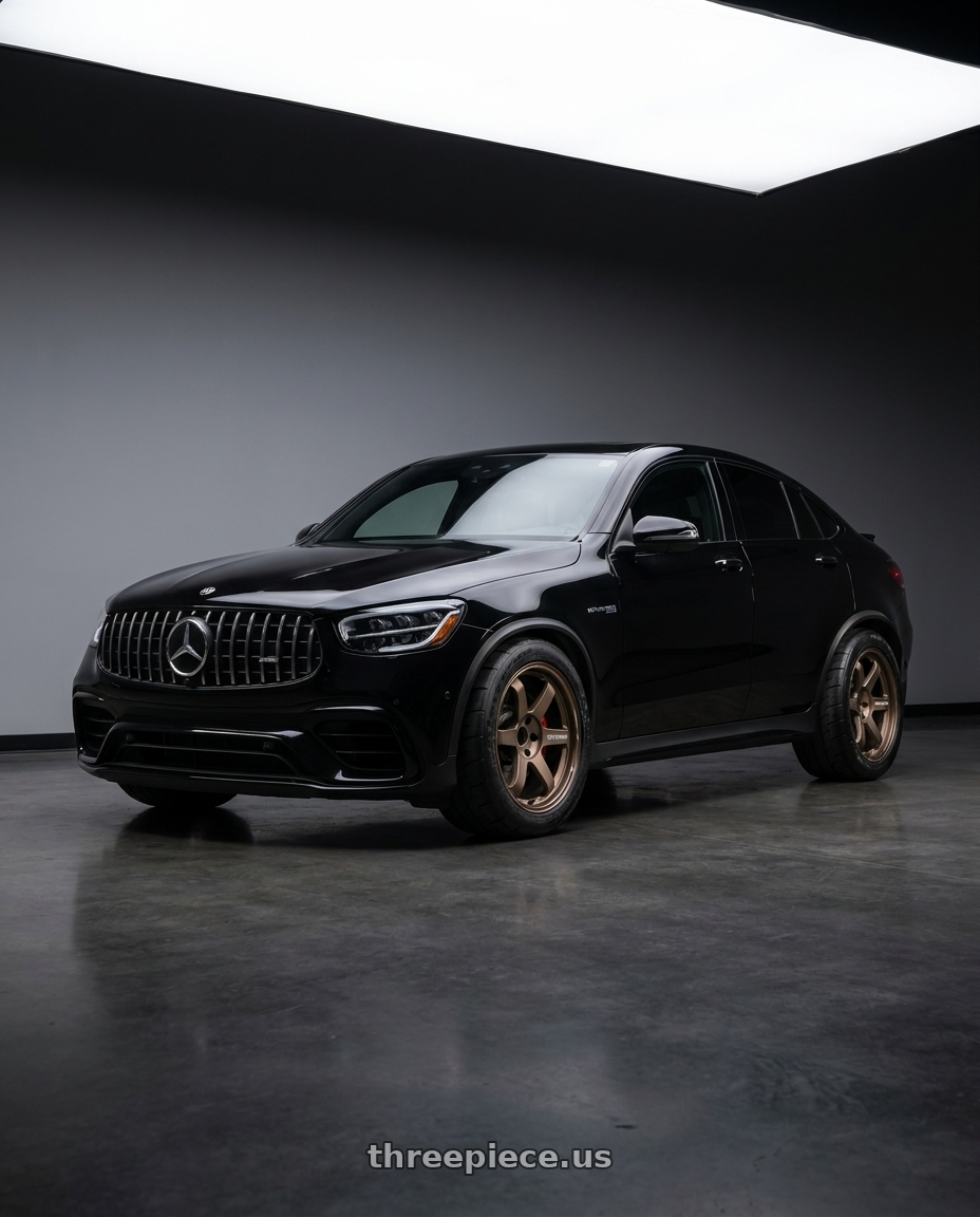 2021 mercedes glc63s with Volk Racing TE37 Ultra M-Spec 5x112 20x11.0+15 wheels