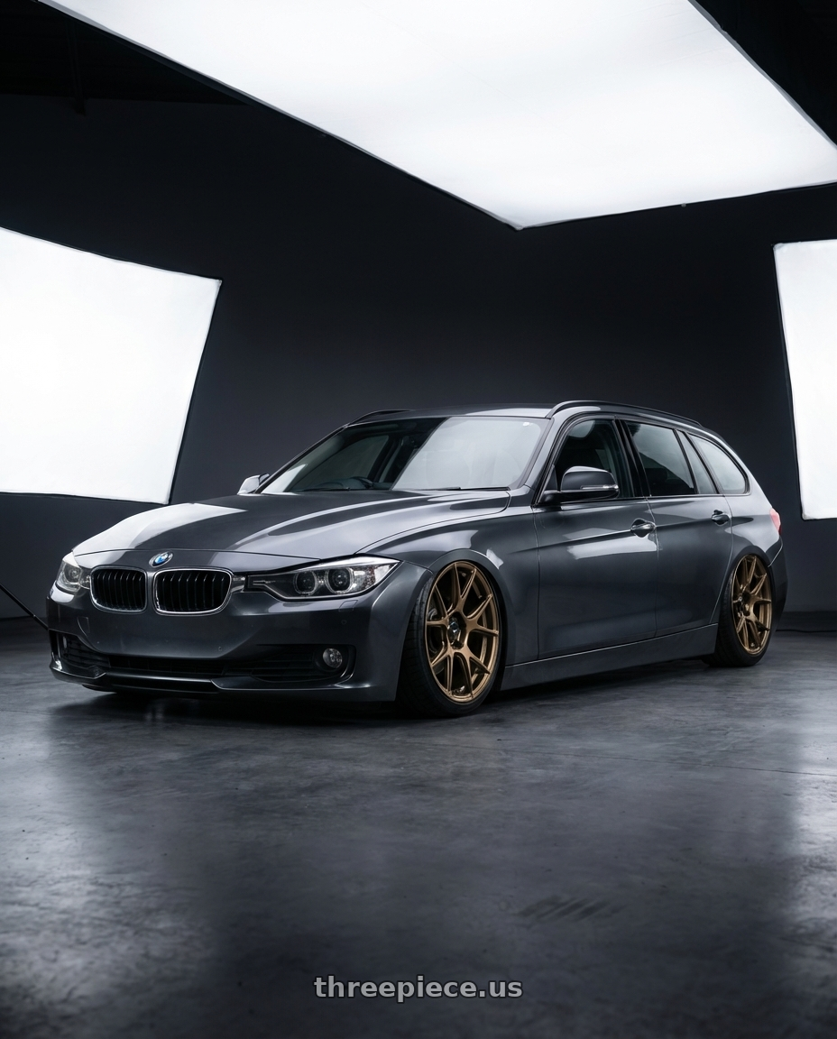 2016 BMW 3 Series F30 with Konig Ampliform 5x120 19x8.5+32 Gloss Bronze wheels