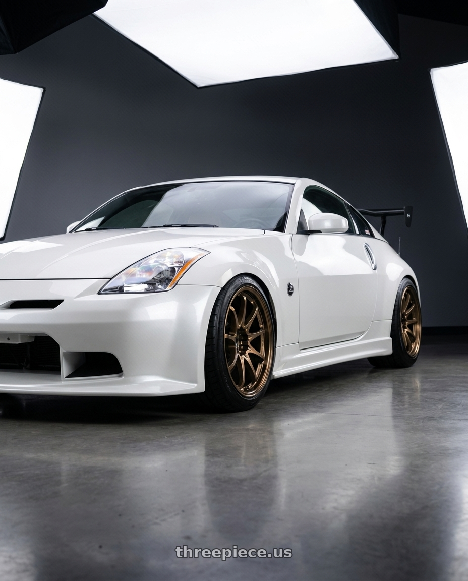2004 Nissan 350z with Volk Racing CE28N-PLUS 5x114.3 18x10.5 +15 SHINING BRONZE METAL wheels
